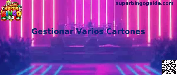 Guía visual de Super Bingo para organizar varios cartones numéricos durante una partida